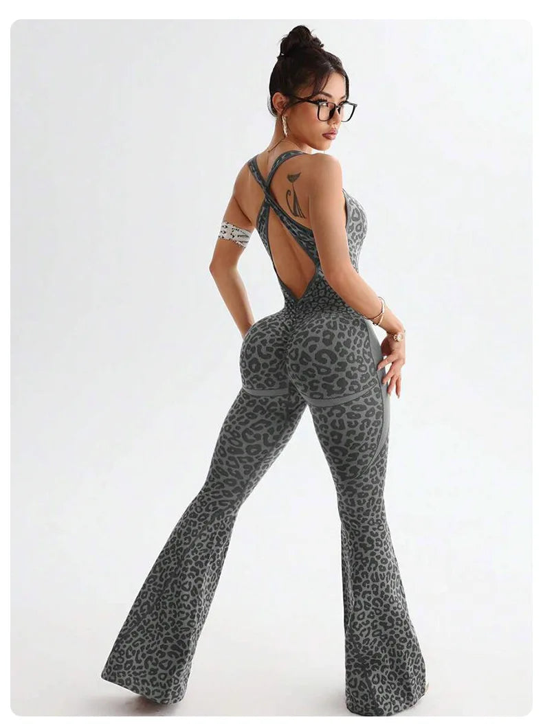 Damen Overall Bodycon Jumpsuit Streetwear Fitness-Strampler Leggins Yoga Hose