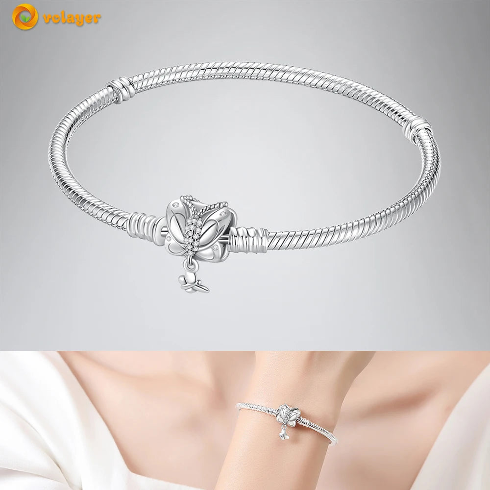Bettelarmband Sammelarmband aus 925er Silber Sterlingsilber Charms Armband Damen