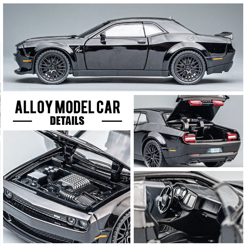 1:32 Modellauto Challenger SRT Metall Spielzeug Kinder Automodell Geschenk