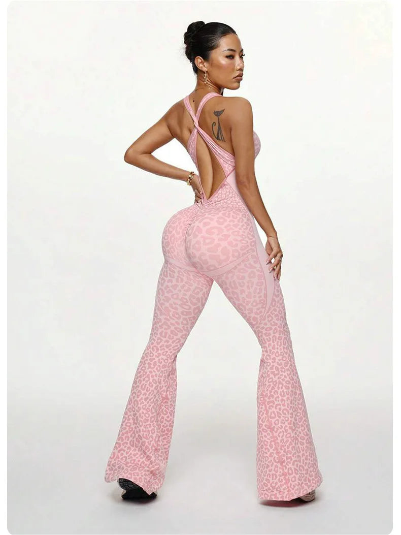 Damen Overall Bodycon Jumpsuit Streetwear Fitness-Strampler Leggins Yoga Hose