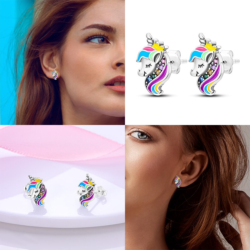 1 Paar Creolen aus 925 Sterling Silber Ohrringe Zirkonia Ohrstecker NEU