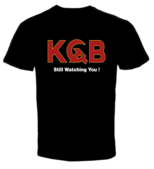 Herren Fashion KGB Still Watching You T-Shirt Rundhals Unisex Sommer Streetwear