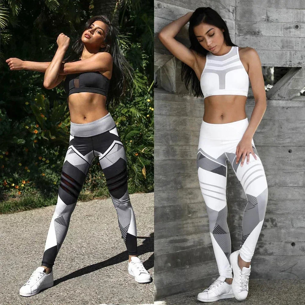 Yoga Leggings Push Up Damen Sport Hose Fitness Gym Stretch Leggins Jogginghose