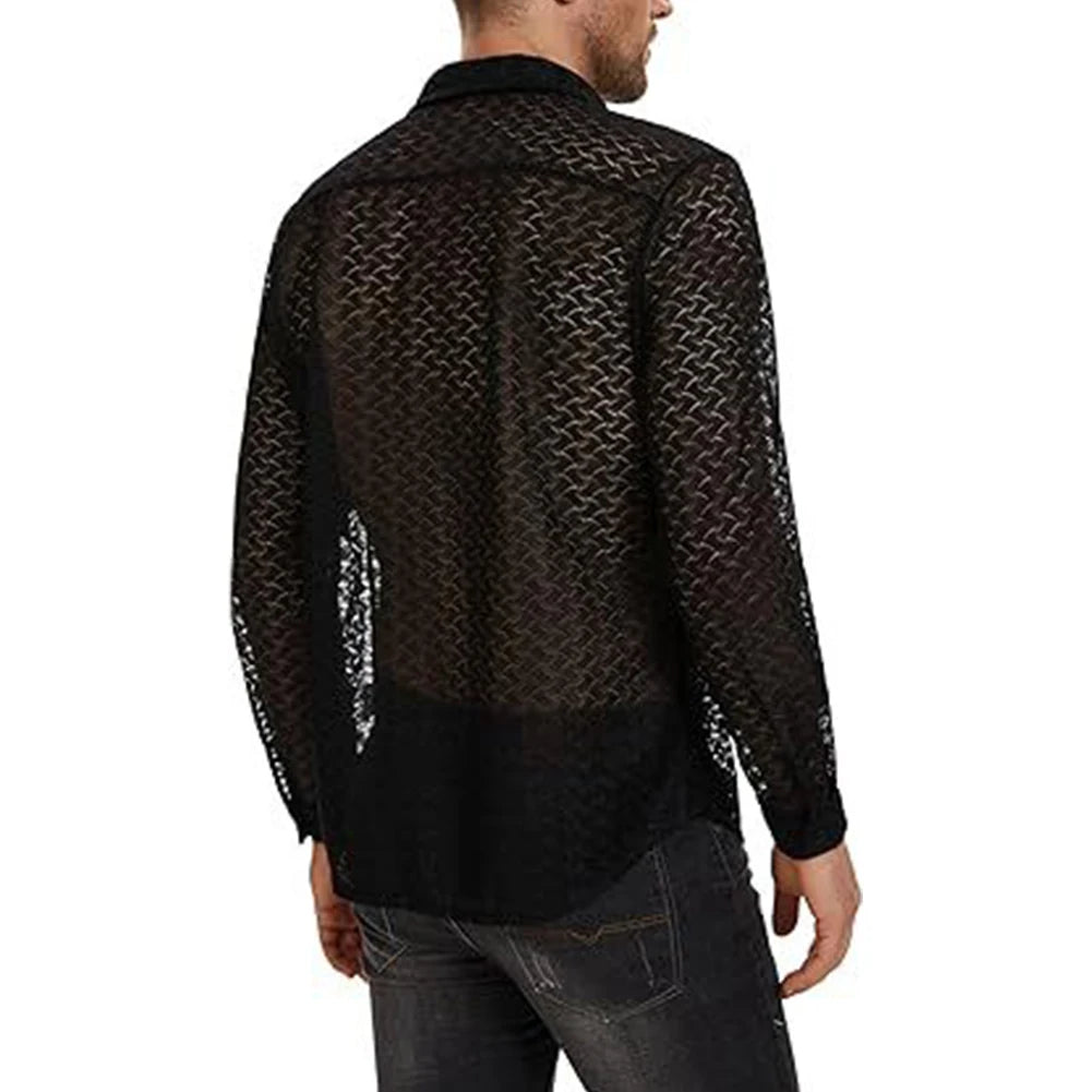 Fetisch Fashion Männer Sexy Bodysuits Herren Body Shirts Hemd Transparent Club