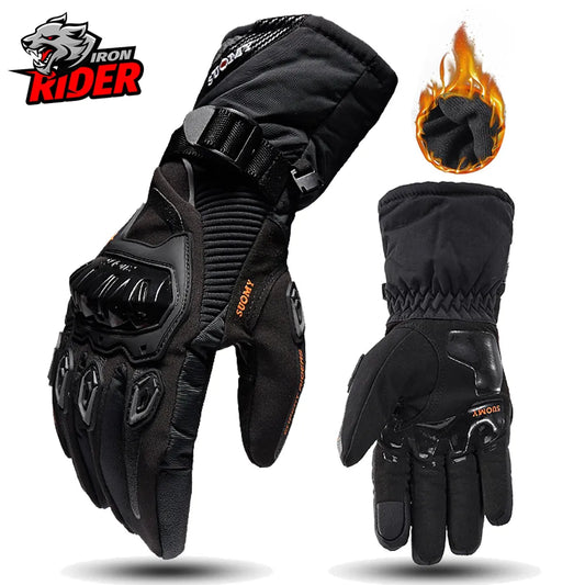 Motorradhandschuhe mit Knöchelprotektor Herren Motorrad Handschuhe Touchscreen