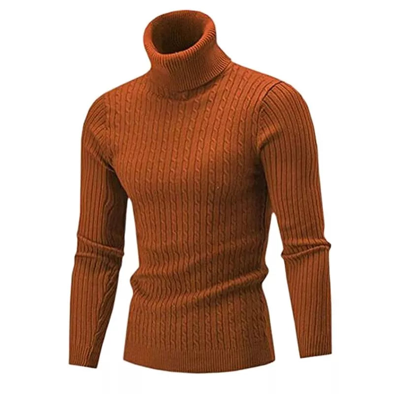 Herren Rollkragen Pullover Sweatshirt Pulli Zipper Sweater Shirt Langarmshirt
