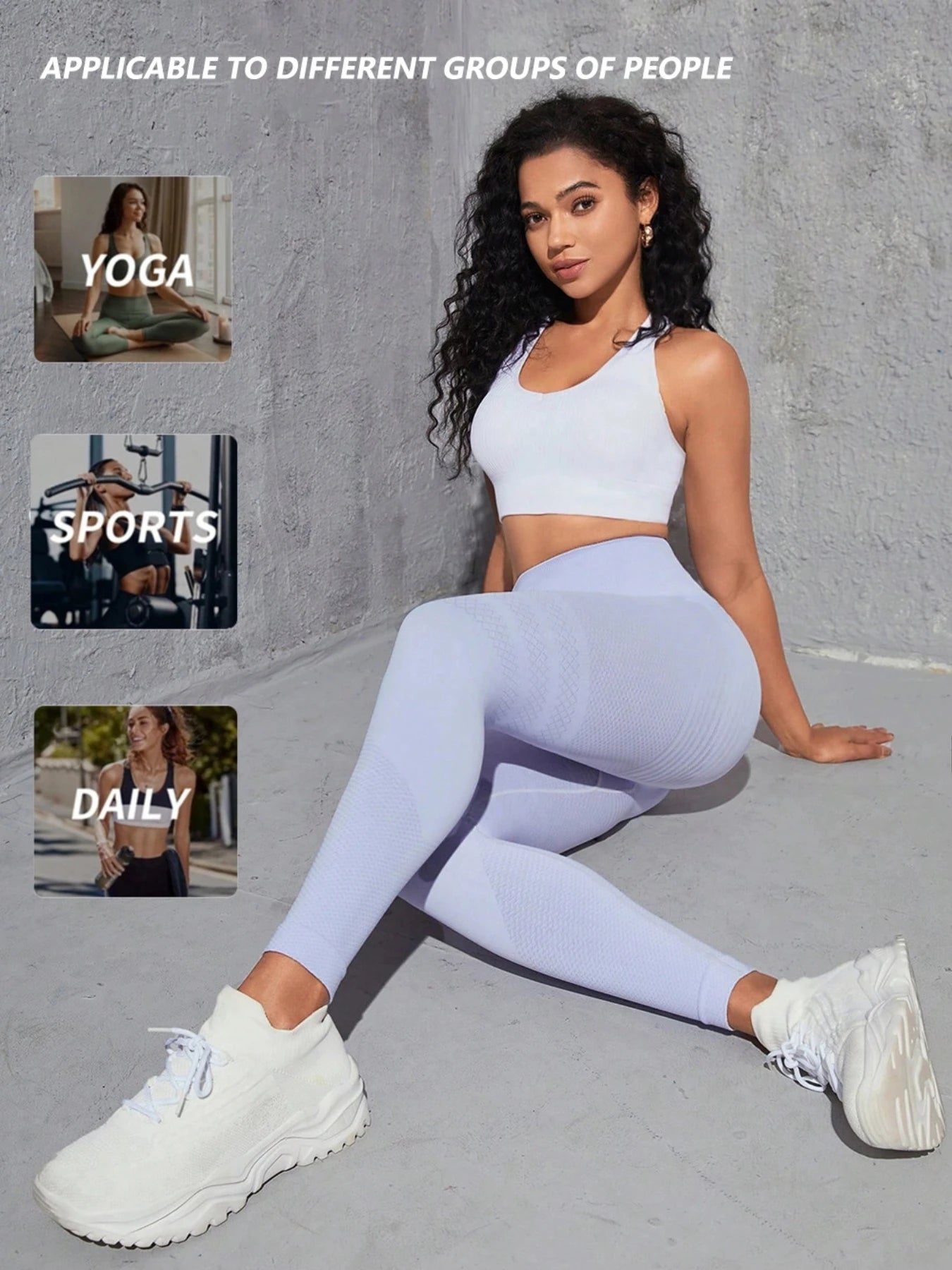 Yoga Leggings Push Up Damen Sport Hose Fitness Gym Stretch Leggins Jogginghose