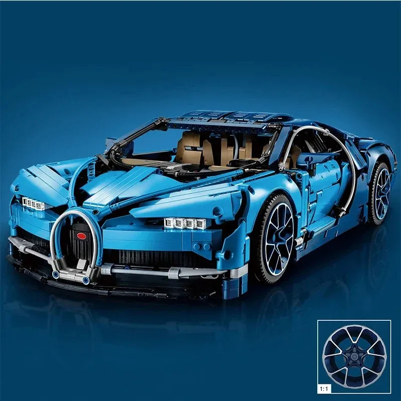 Technik Spielzeug Bugatti Modell Puzzle 2314 Teile 31CM Bausatz Kinder Geschenke