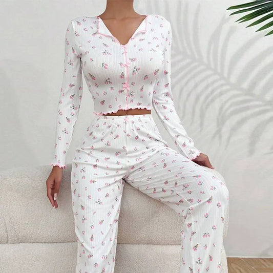 Pigiami da donna | L'intimo per la notte Camicia Completo da Casa in due pezzi