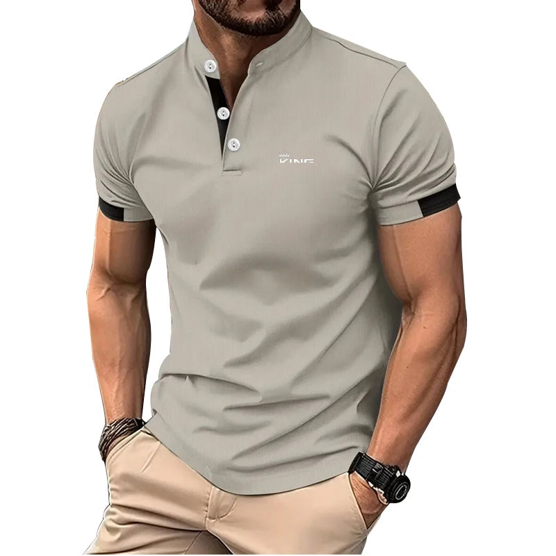 Herren Poloshirt POLO Shirt T-Shirt Kurzarm Zipper Hemd Fashion Polohemd NEU