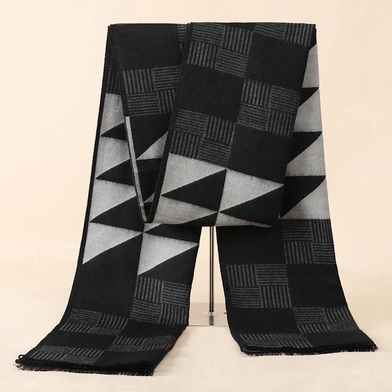 Herren Schal Winterschal Stola Schlauchschal Halstuch Wollschal Strickschal Loop