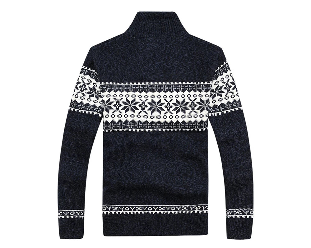 Herren Herbst Jacke Übergangsjacke Warme Sweatjacke Zipper Sweater Strickjacke