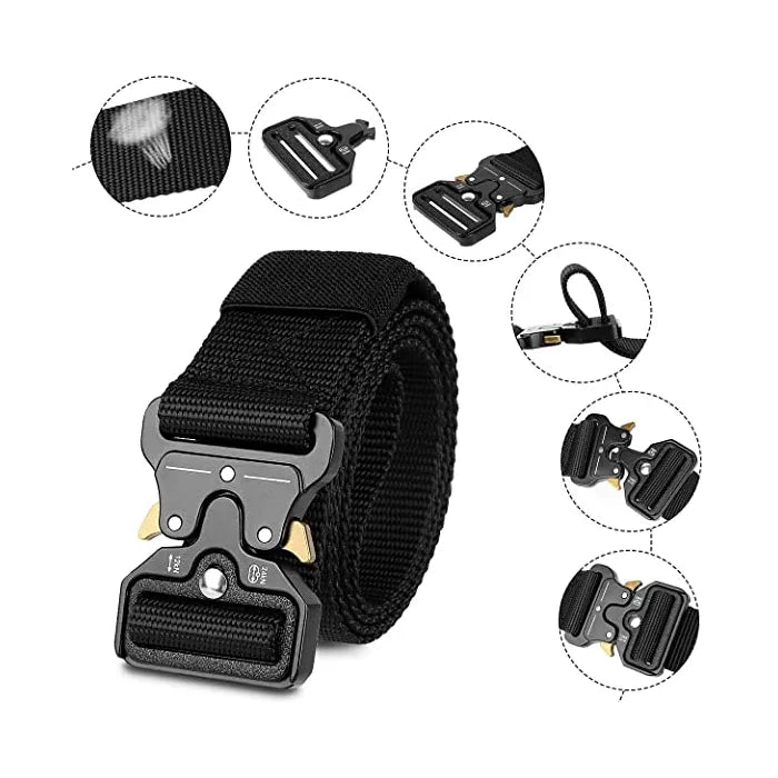 Herren Gürtel Armee Militär Military Belt Nylon Taktische Schnalle