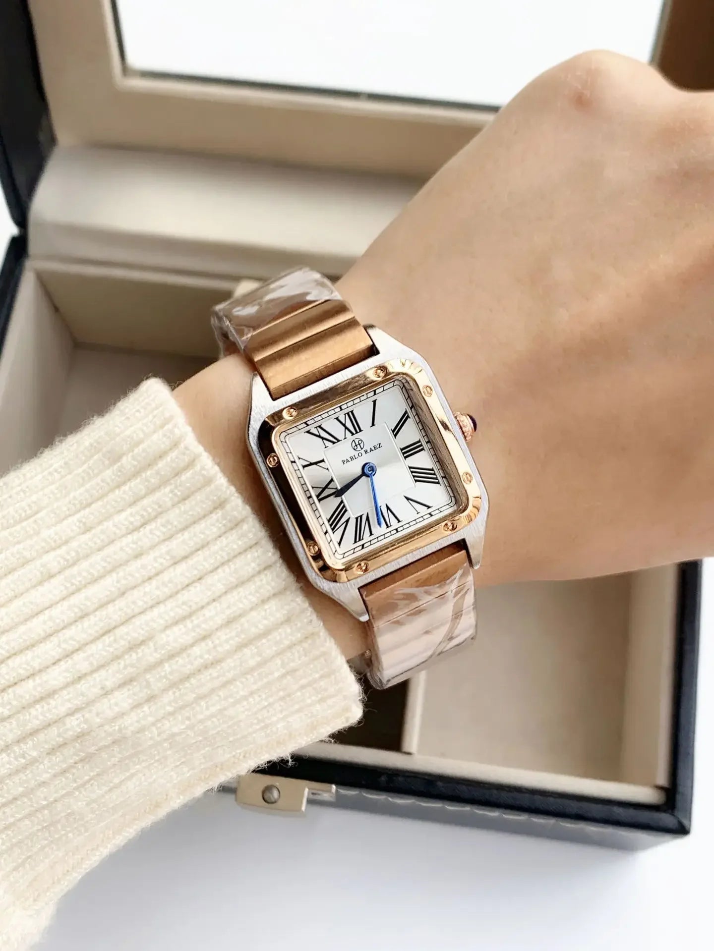 Damen Armbanduhr Armband Uhren Luxus Quarz Uhr Silber Gold Business Quarzuhr