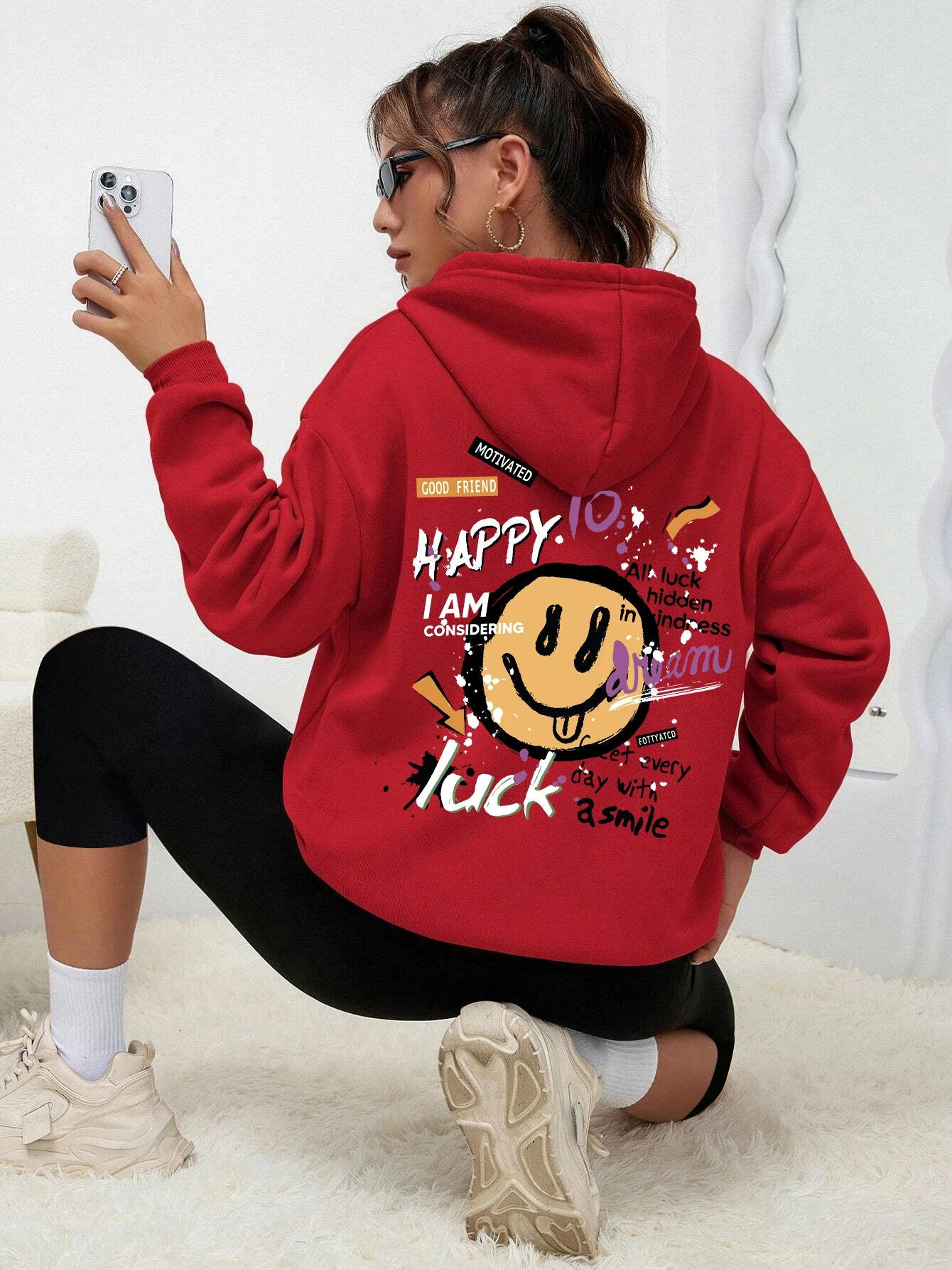 Teddybär Kapuzenpullover Sweatshirt Fleece Hoodie Pulli Damen Kapuzenpulli Shirt