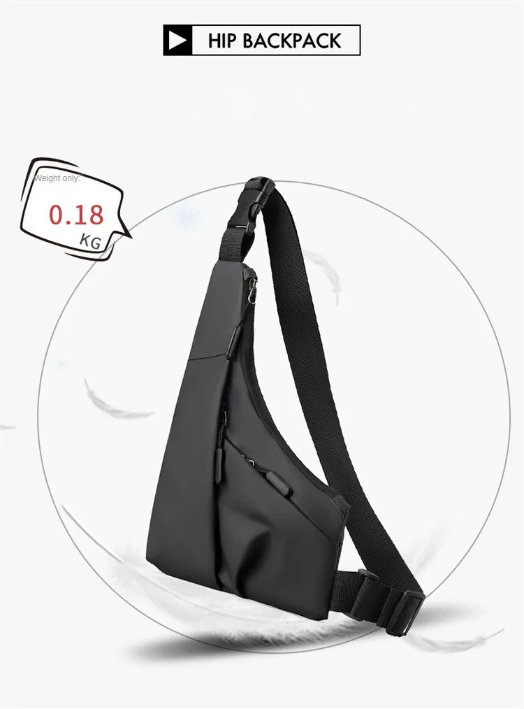 Borsa da petto Zaino Monospalla Marsupio Per Uomo Borsello Moto Fondina