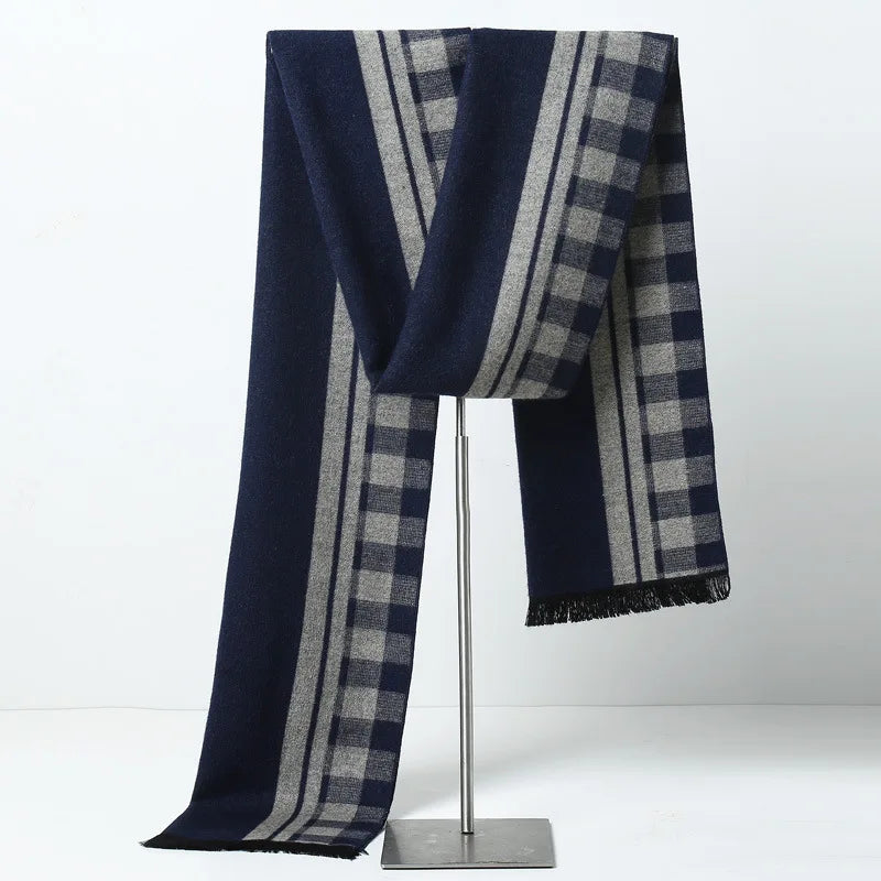 Herren Schal Winterschal Stola Schlauchschal Halstuch Wollschal Strickschal Loop