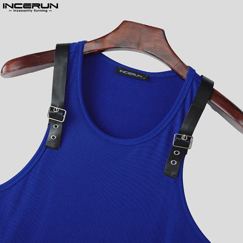 Herren Oberteil Ärmellos Tank Top Sexy Shirt Clubwear Muskel T-Shirt Unterhemd