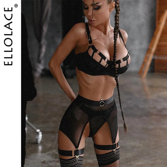Damen Sexy Spitze Dessous Bodysuit Babydoll Reizwäsche Body Unterwäsche Schwarz Underwear