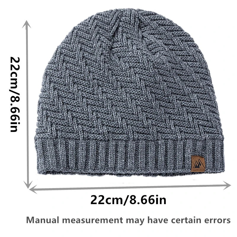 Warme Herren Damen Wintermütze Woll Mütze Fashion Strickmütze Kappe Hut Unisex