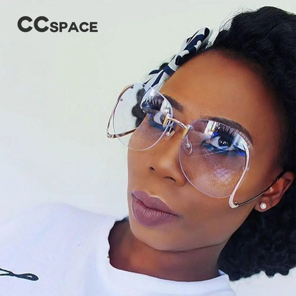 Designer Luxus Brille Sonnenbrille Damen Quadratische Übergröße Gläser Vintage