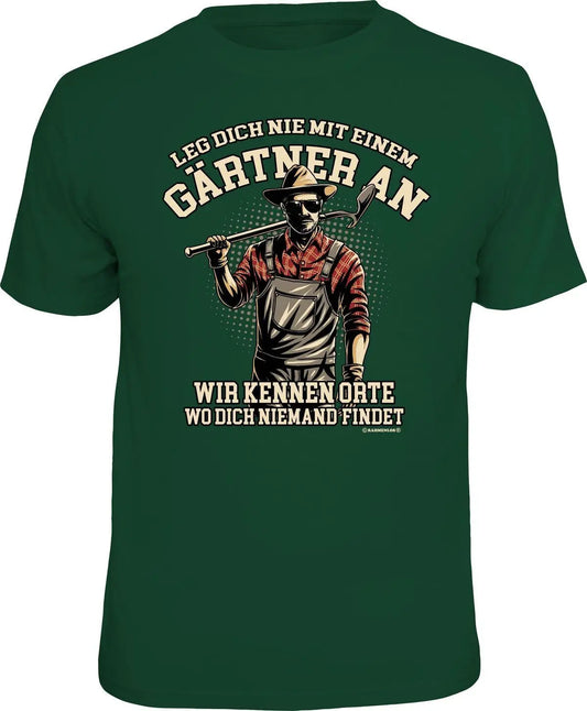 Männer T-Shirt Gärtner Herrenmode Shirts Hemd Streetwear 100% Baumwolle Tank Top
