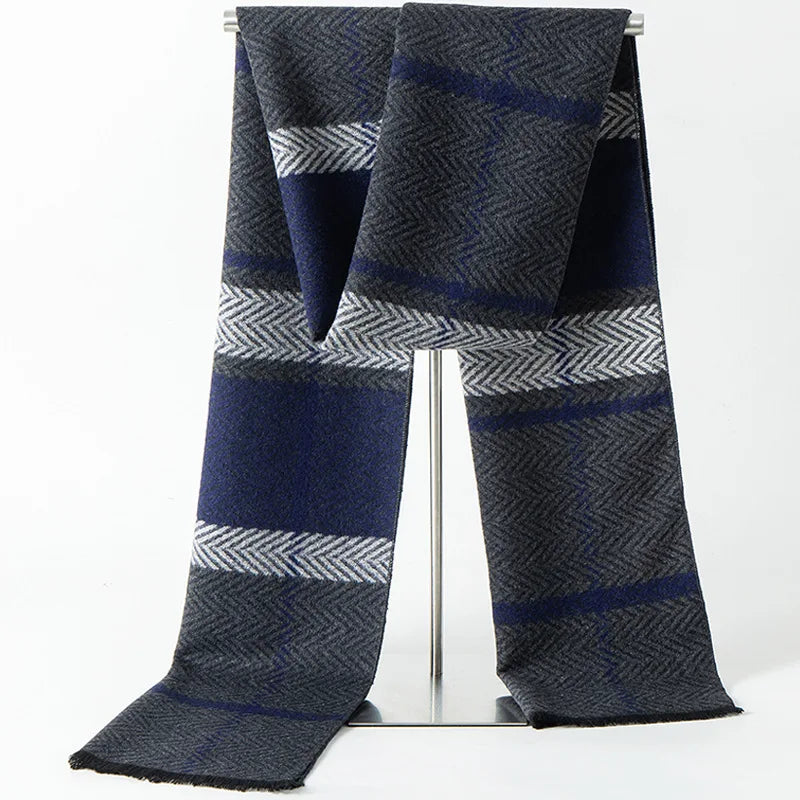 Herren Schal Winterschal Stola Schlauchschal Halstuch Wollschal Strickschal Loop