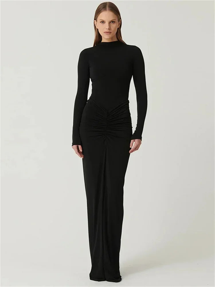 Frauen Kleid rückenfreies Partykleid Langes Trägerkleid Abendkleid Cocktailkleid