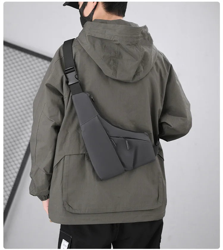 Borsa da petto Zaino Monospalla Marsupio Per Uomo Borsello Moto Fondina