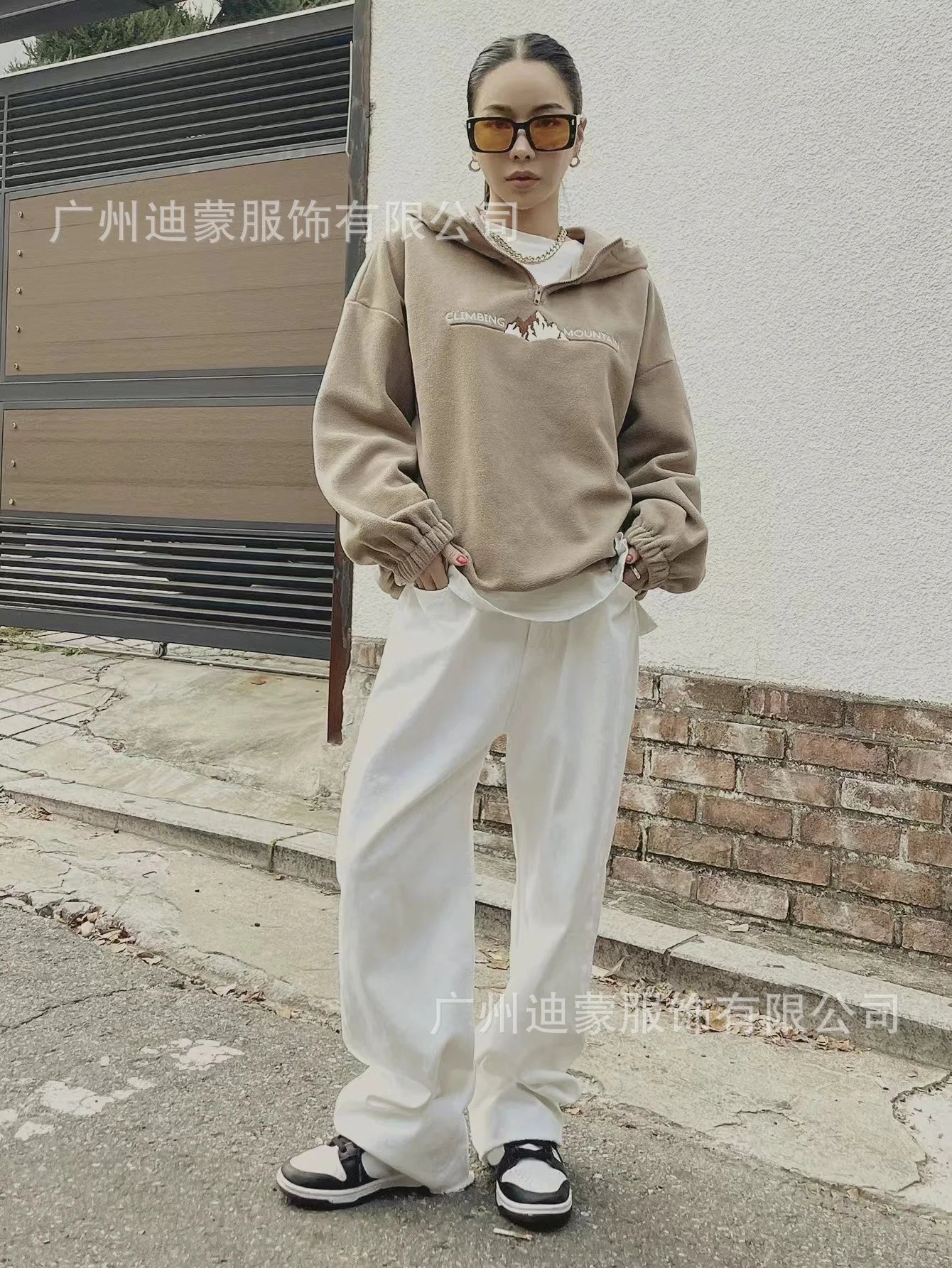 Kapuzenpullover Sweatshirt Hoodie Pulli Damen Kapuzenpulli Shirt Hoody Zip-up