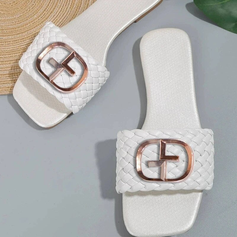 Damen Sandalen Latschen Frauen Hausschuhe Slider Flip Flops Sandaletten