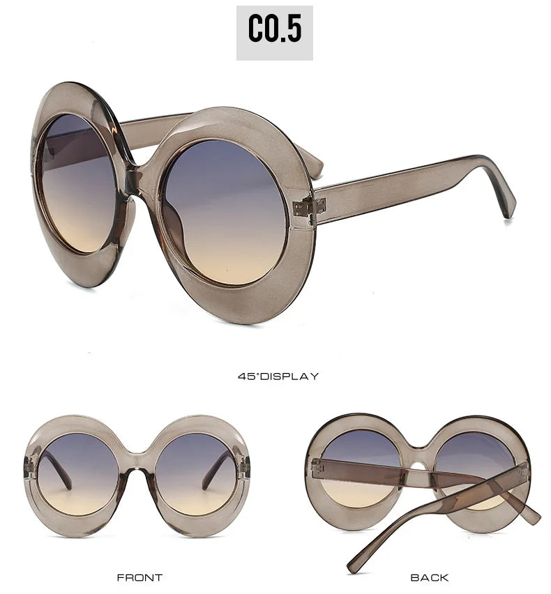 Occhiali da sole ovali oversize per donna e uomo Fotocromatici Polarizzati UV400