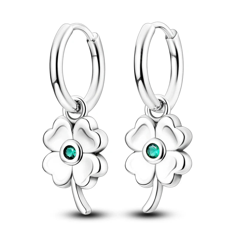 Orecchini a Cerchio in Argento 925 Sterling con Zirconi | Creole Brillantini