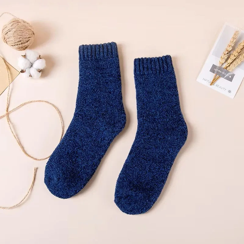 5 Paar Herren Wintersocken Socken Merinowolle Norweger Wollsocken Größe 38-45
