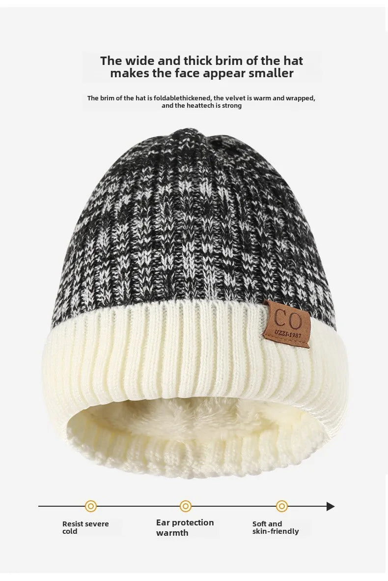 Warme Herren Damen Wintermütze Woll Mütze Fashion Strickmütze Kappe Hut Unisex