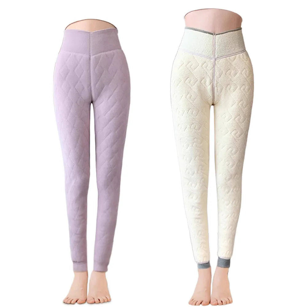 Frauen Hose Winter Leggins Warm Thermohose Innenfleece Leggings Strumpfhose