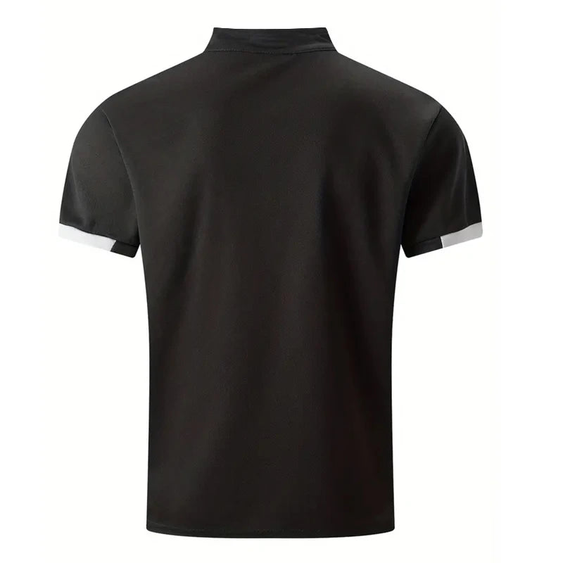 Herren Poloshirt POLO Shirt T-Shirt Kurzarm Zipper Hemd Fashion Polohemd NEU