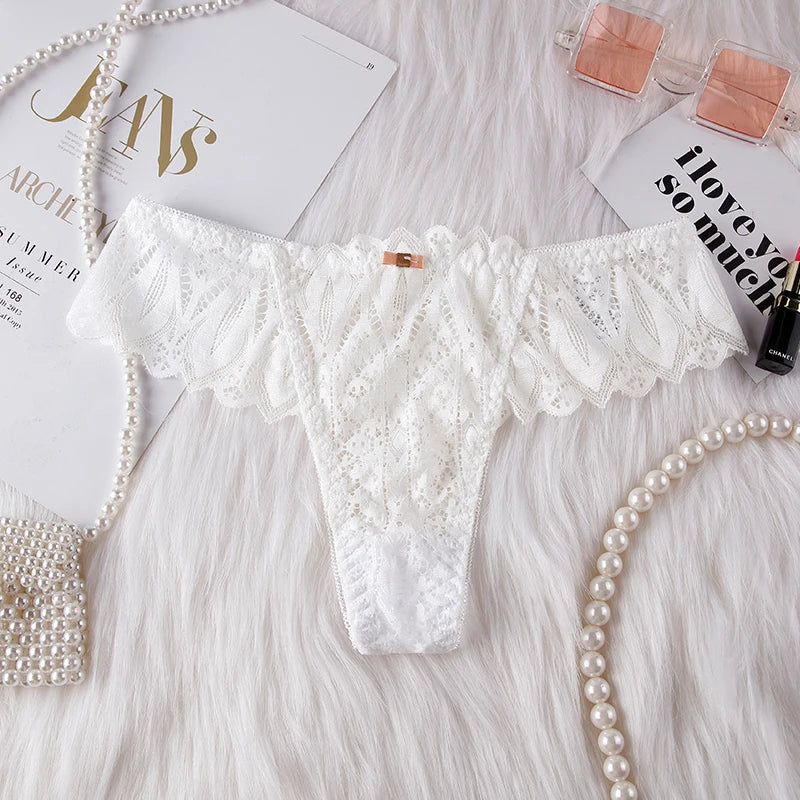 Frauen Spitze Tanga String Höschen Sexy Schlüpfer Slip Dessous Unterwäsche