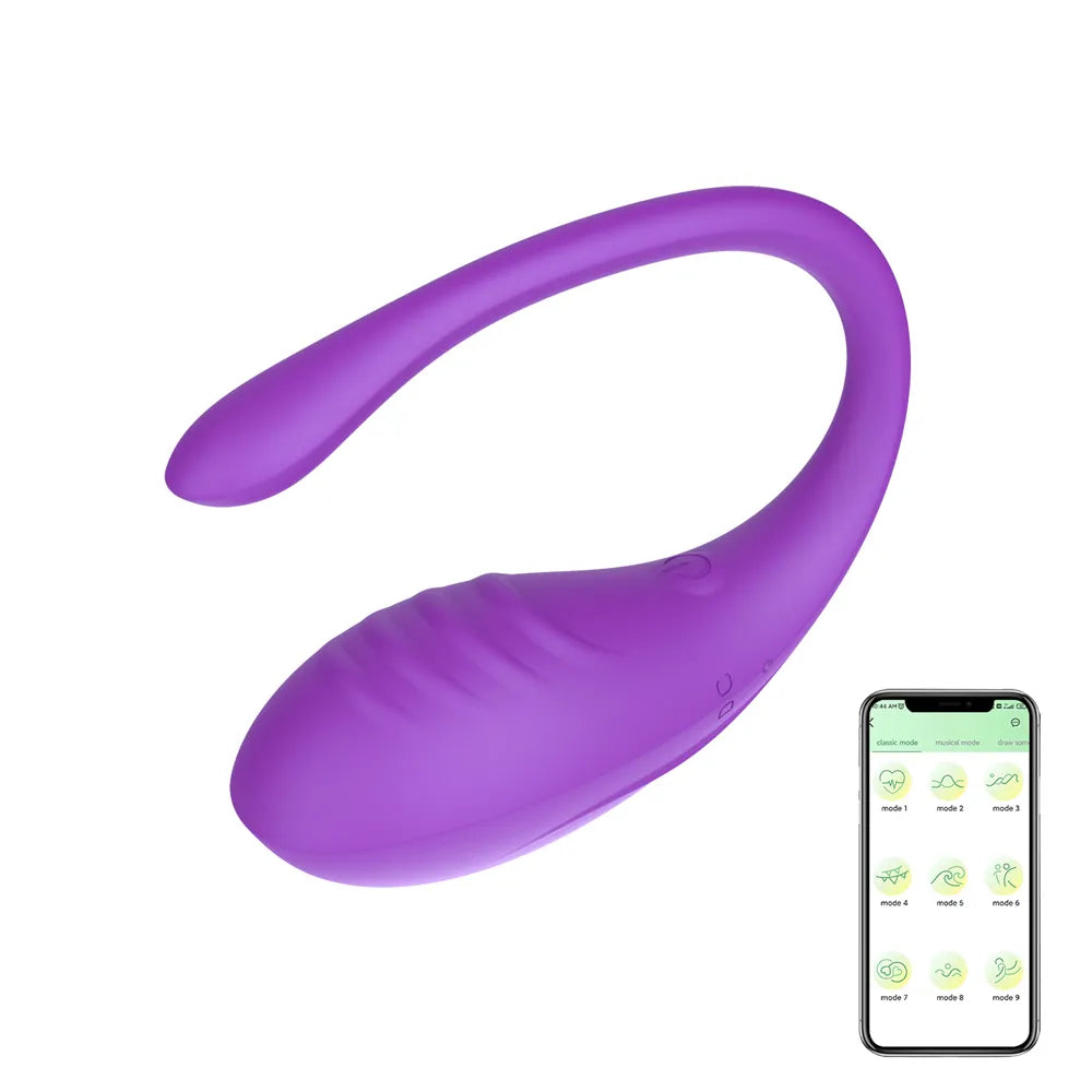 Drahtlose-Bluetooth Silikon Dildo G-Punkt Vibrator Sexspielzeug Frauen Klitoris