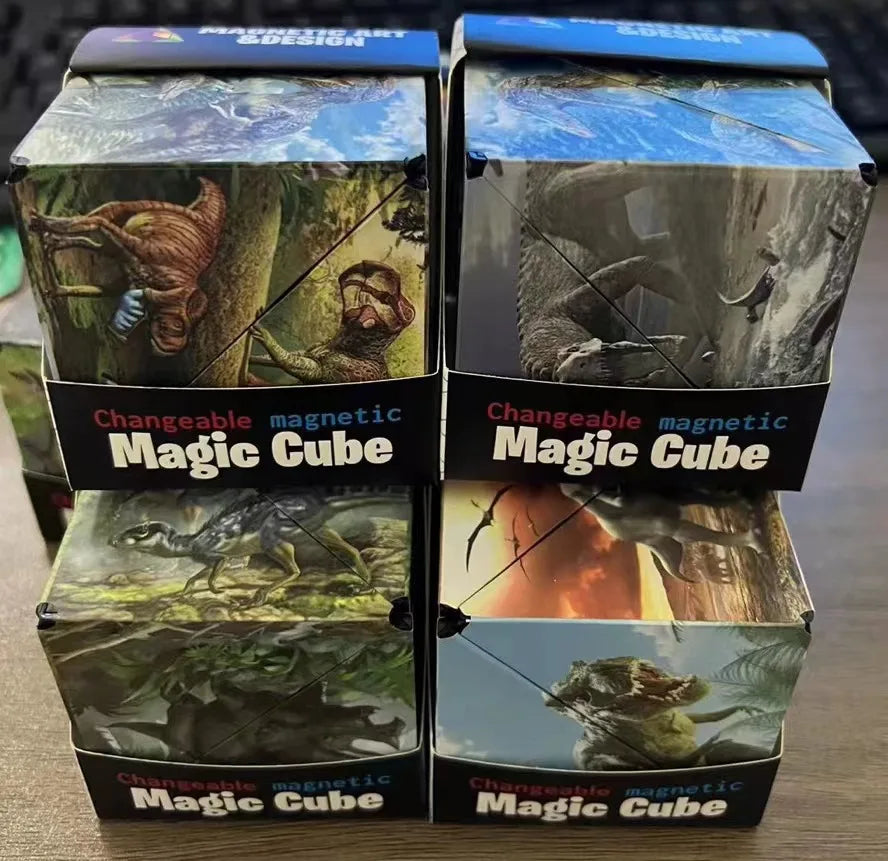 Zauberwürfel Anti Stress Spielzeug magnetischer 3D Drehwürfel Magischer Würfel