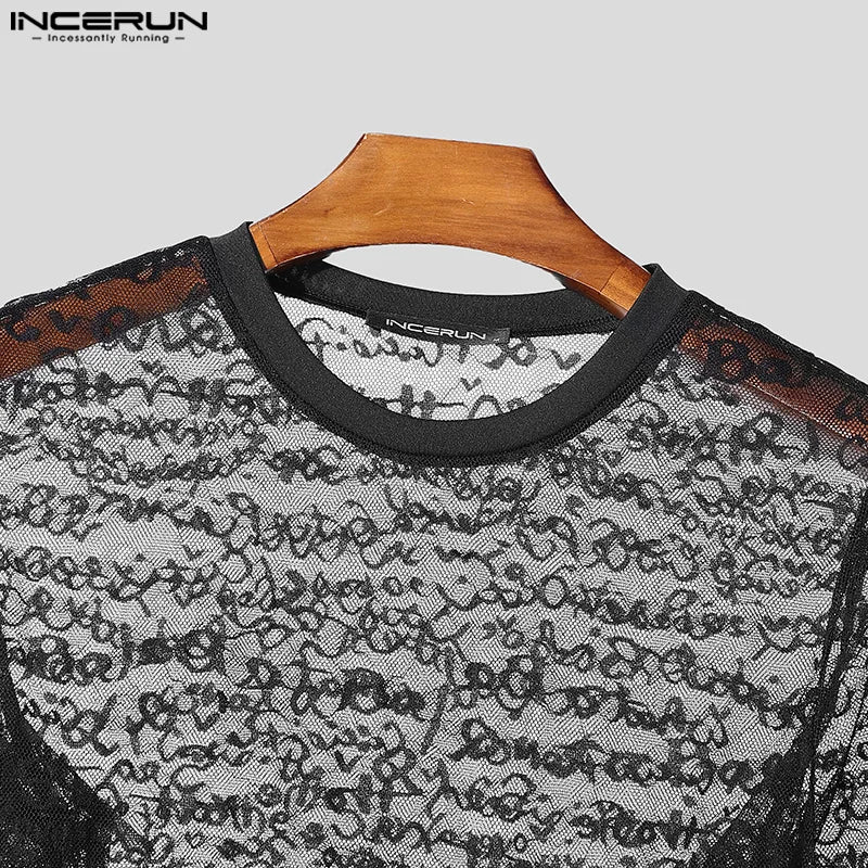 Fetisch Fashion Männer Oberteil Sexy Shirt Herren Body Hemd Transparent Clubwear