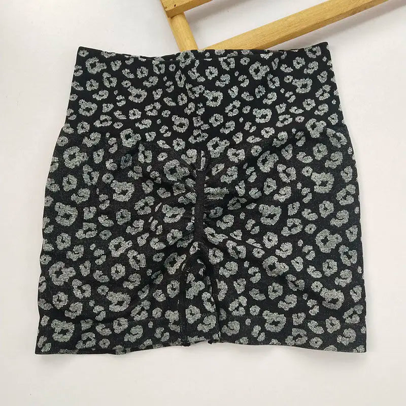 Damen Yoga Shorts hohe Taille Push-Up Damen Sport Hot Pants Fitness Gym Hotpants