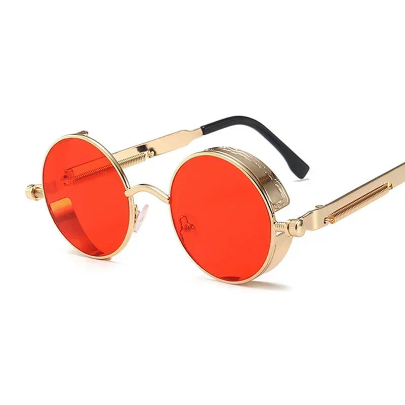 Damen Sonnenbrille Luxus Modische runde Herren Brille Vintage UV400
