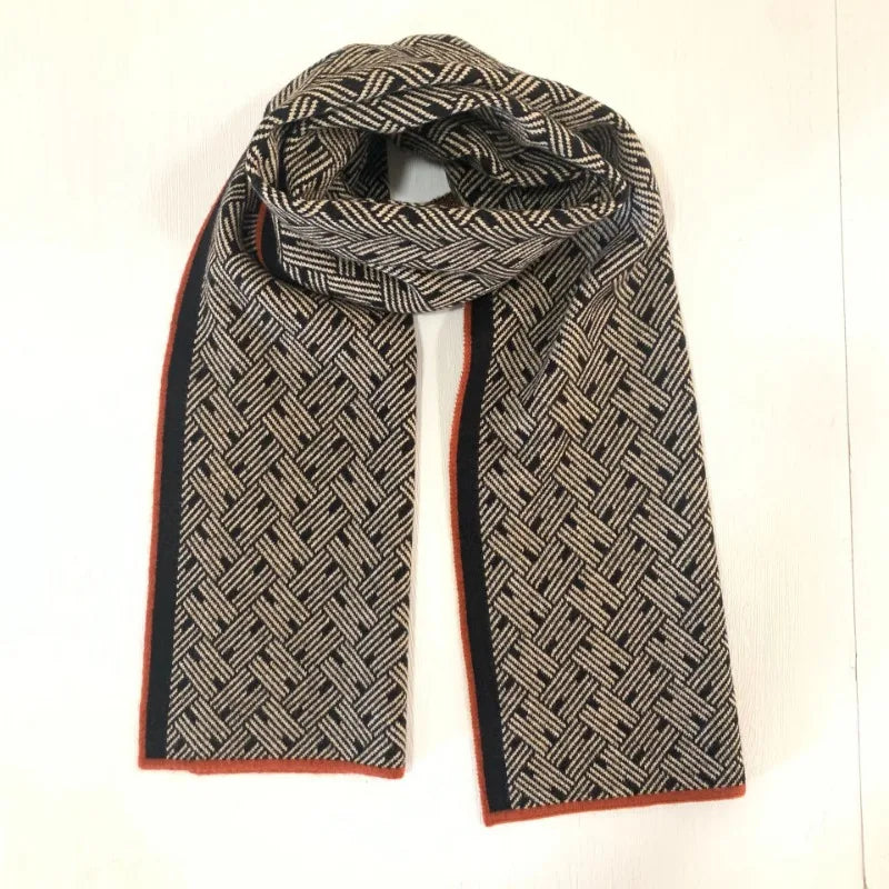 Herren Schal Winterschal Stola Schlauchschal Halstuch Wollschal Strickschal Loop