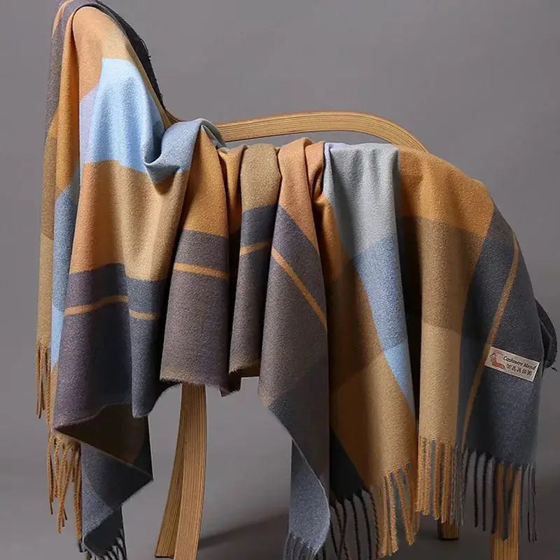 Herren Schal Winterschal Stola Schlauchschal Halstuch Wollschal Strickschal Loop