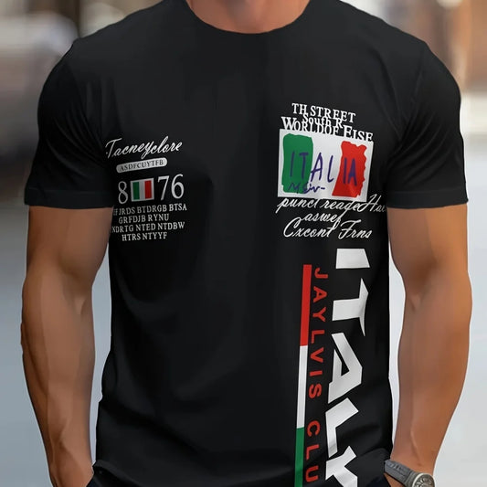 Männer T-Shirt Italien Herrenmode Sport Shirts Hemd Streetwear Spandex Tank Top