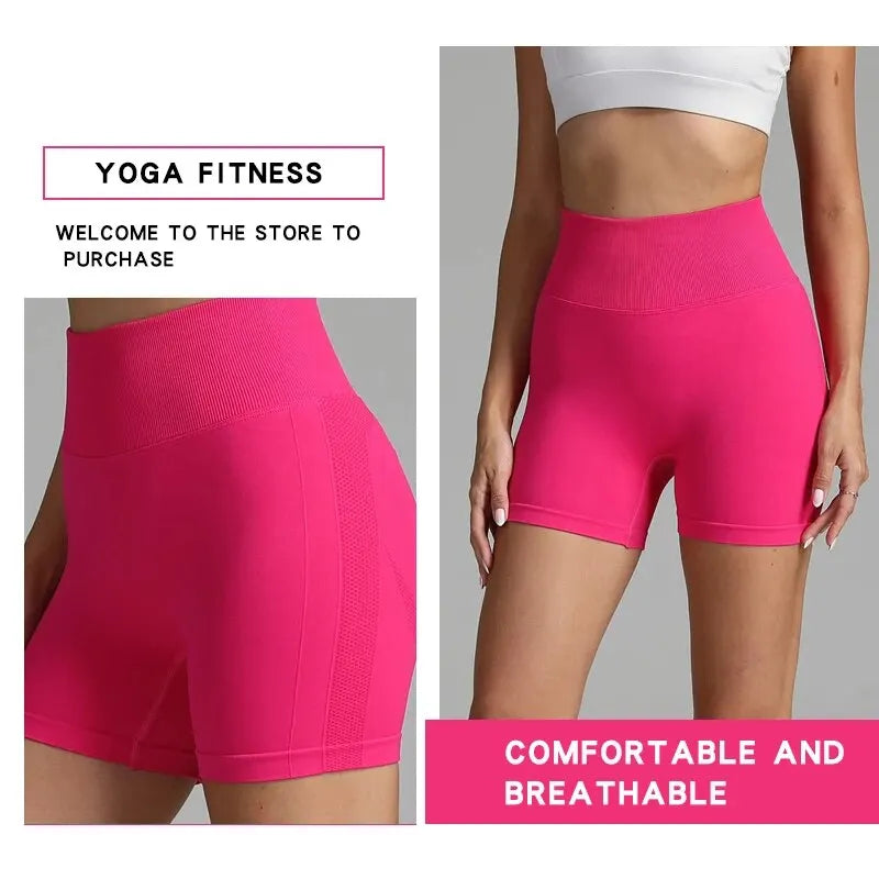 Damen Gym Sporthose Push Up Yoga Radlerhose Kurze Hose Fitness Shorts Hotpants