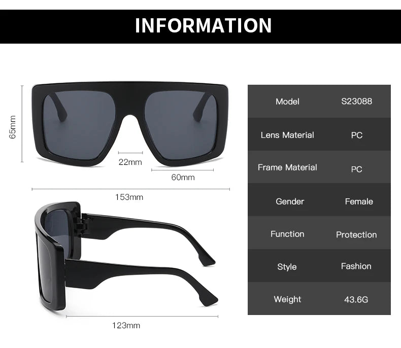 Occhiali da sole ovali oversize per donna e uomo Fotocromatici Polarizzati UV400