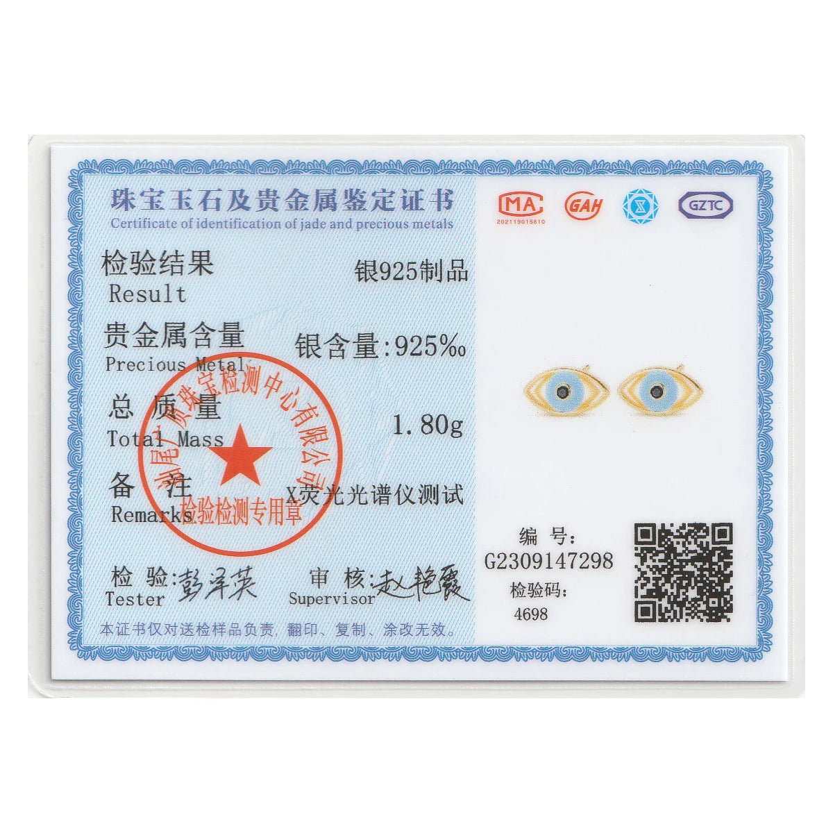 Creolen 925 Silber Ohrringe Zirkonia | Hypoallergen | Luxus Ohrstecker Geschenk