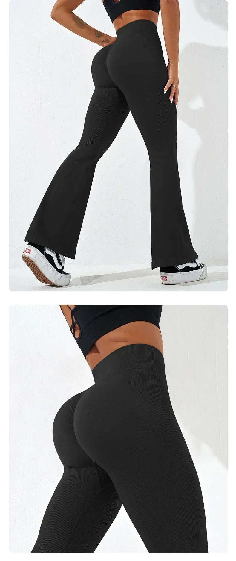 Sexy Schlank Ausgestelltes Hosen Kreuz Taille Legging Frauen Nahtlose Gym Laufen Radfahren Stricken Yoga Stretch Butt Lift Hohe Taille Hosen